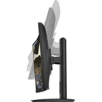HP X24c - 23.6 "FHD Curved - Aspect ratio 16: 9, Resolution 1920 x 1080 Pixels, Refresh Rate 144 Hz, 4 ms, 1 x HDMI 2.0, 1 x DisplayPort 1.2 Gaming Monitor - Black | 9FM22AS thumbnail 4