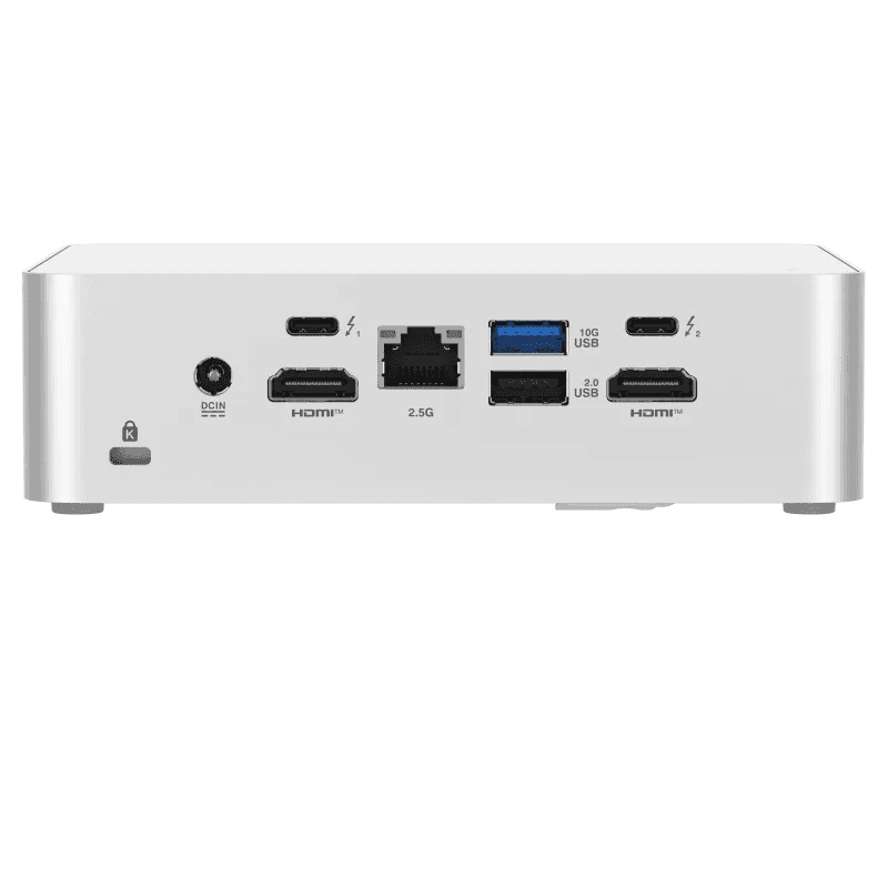 White ASUS NUC 15 PRO+ Mini PC, Ultra 9 285H, WiFi 7, Bluetooth, 4TB NVMe, 64GB (2x 32GB) DDR5 RAM thumbnail 3