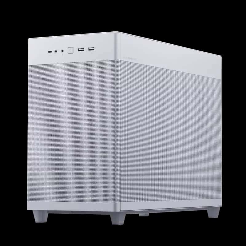 Asus AP201 Prime Tempered Glass White Edition 33L MicroATX Case, Tool-Free Side Panels, Support For 360mm Coolers, 338mm Graphics Cards, Standard ATX PSU's, White | 90DC00G3-B39010 thumbnail 3
