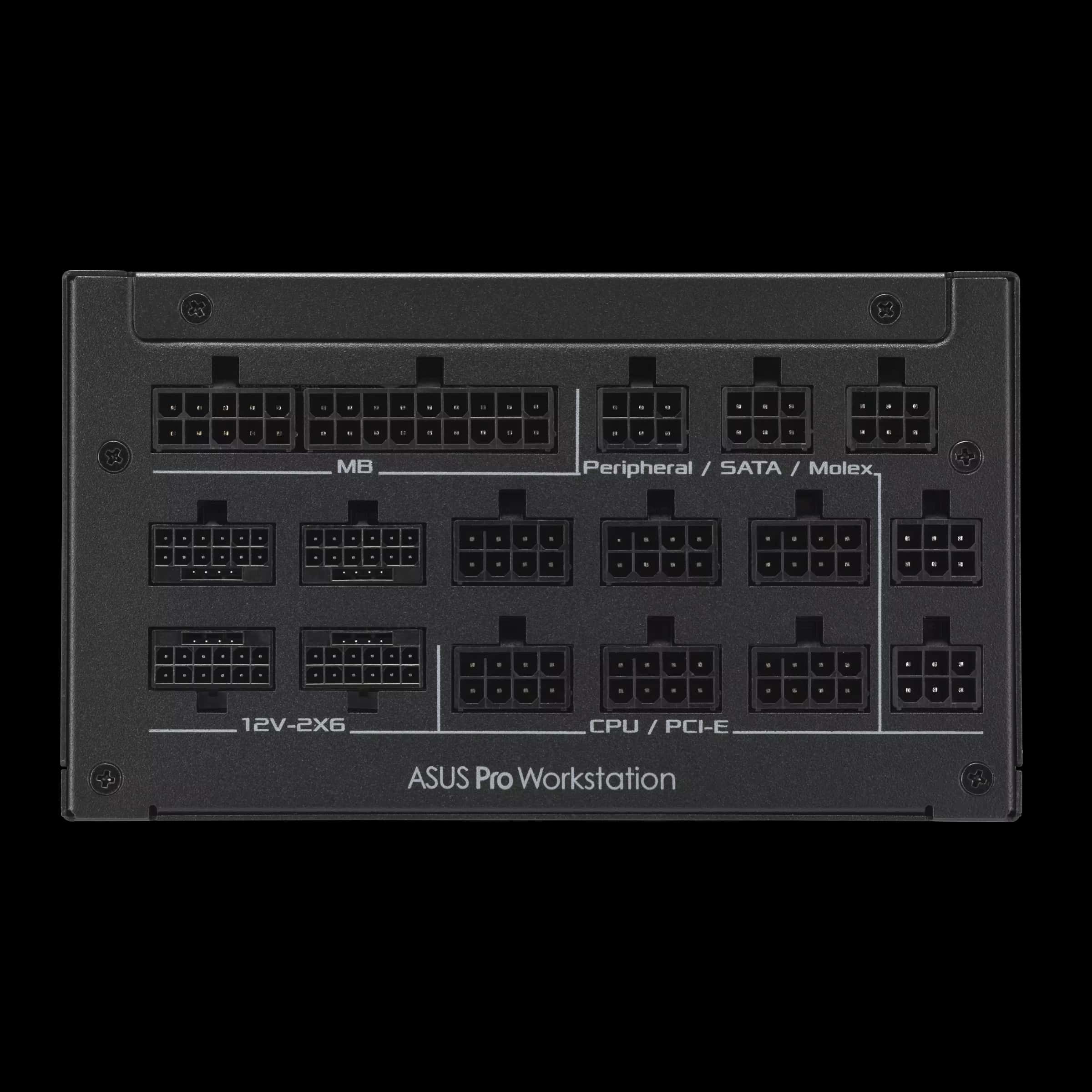 ASUS Pro WS 3000W Platinum Power Supply PSU, Heavy-duty PSU, ATX 3.1 compatible, PCIe 5.1 ready, Dual-ball fan bearings, 80 PLUS Platinum certified, Supports up to 4x GeForce RTX 5090 Graphics Cards |  90YE00Z0-B0EA00 thumbnail 4