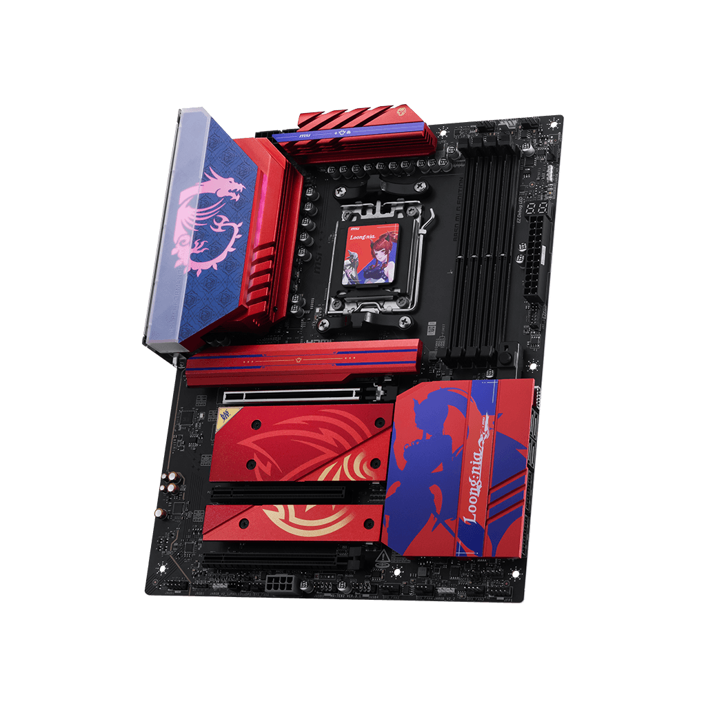 MSI B850 MLG EDTION Motherboard, ATX - Supports AMD Ryzen 9000/8000 / 7000 Processors, AM5-80A SPS VRM, DDR5 Memory Boost (8400+MT/s OC), PCIe 5.0 x16, M.2 Gen5, Wi-Fi 7, 5G LAN | 911-7E62-012 thumbnail 3