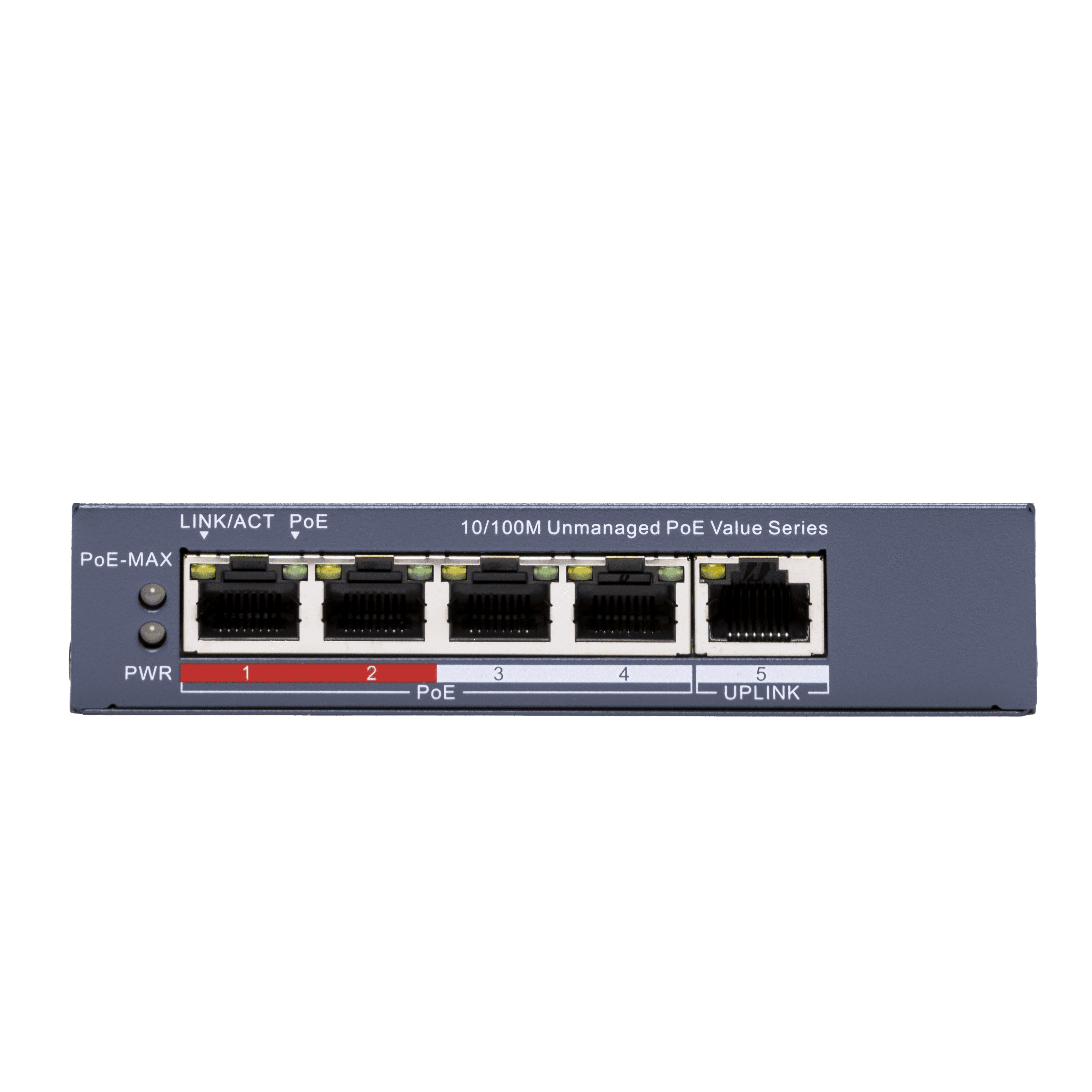 Hikvision DS-3E0105P-E/M(C) 4 Port Fast Ethernet Unmanaged POE Switch thumbnail 3