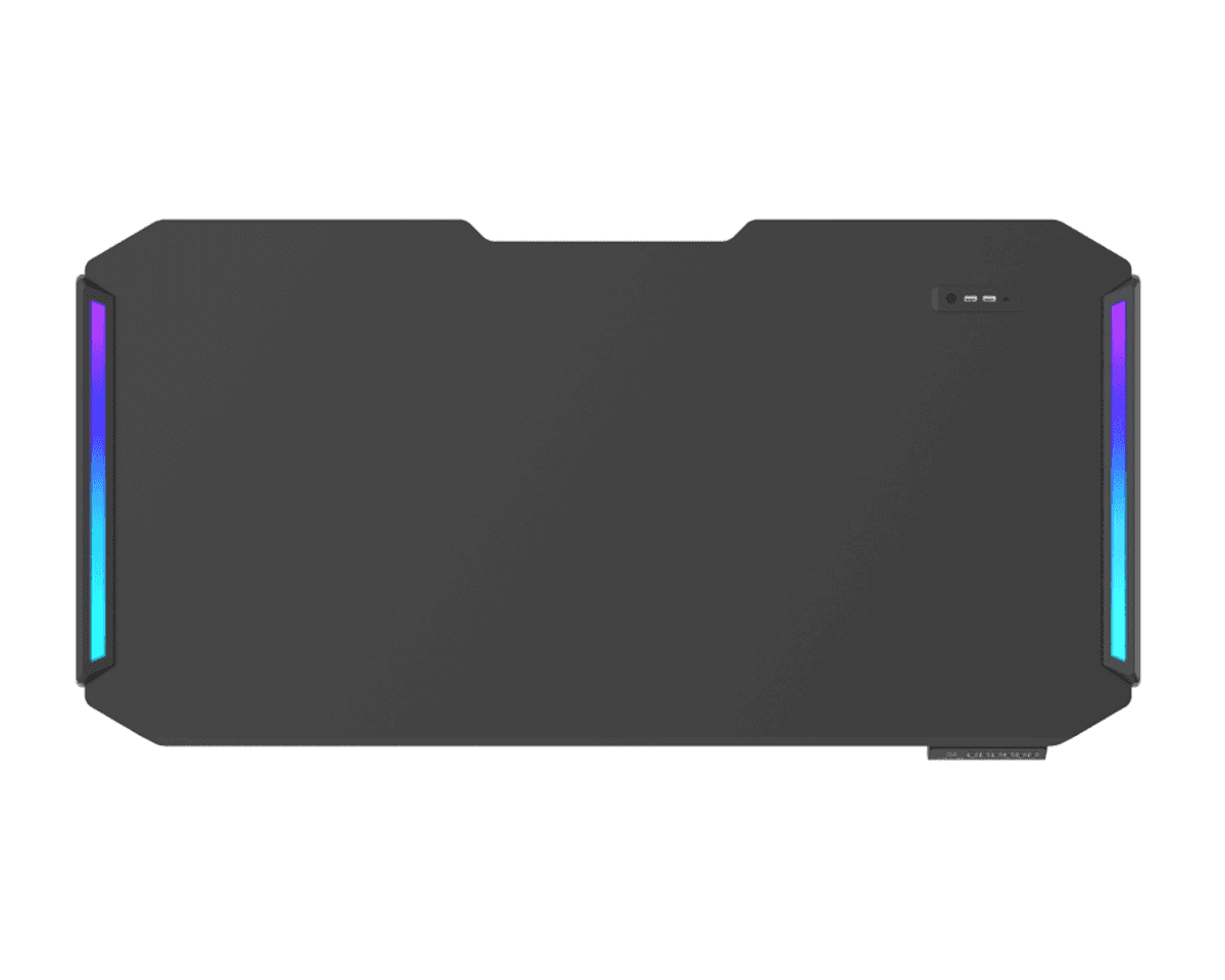 COUGAR E-DEIMUS 120 Electric Gaming Desk, 1200mm, Adjustable Height, 4 Memory Presets, Dual-Sided RGB Lighting, Integrated I/O & Cable Management | 3M1203SB.0003 thumbnail 3