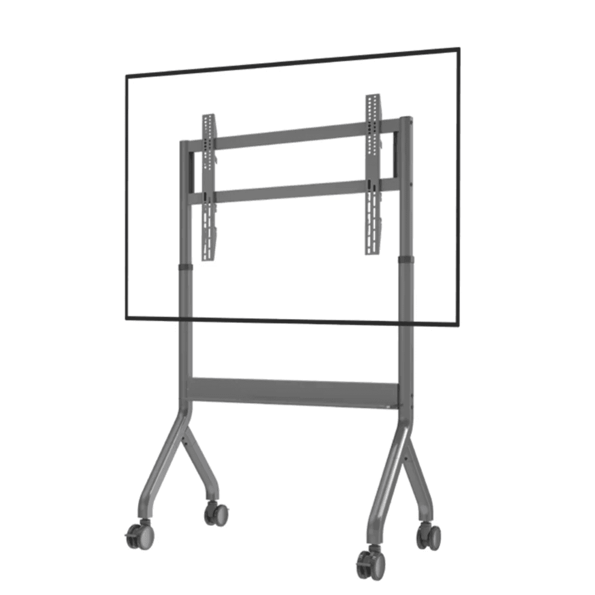 EQ TEX 75-90 Manual Lift Stand for Interactive Displays, 75"-90" Screens, 120kg Load Capacity, Secure Locking System thumbnail 1