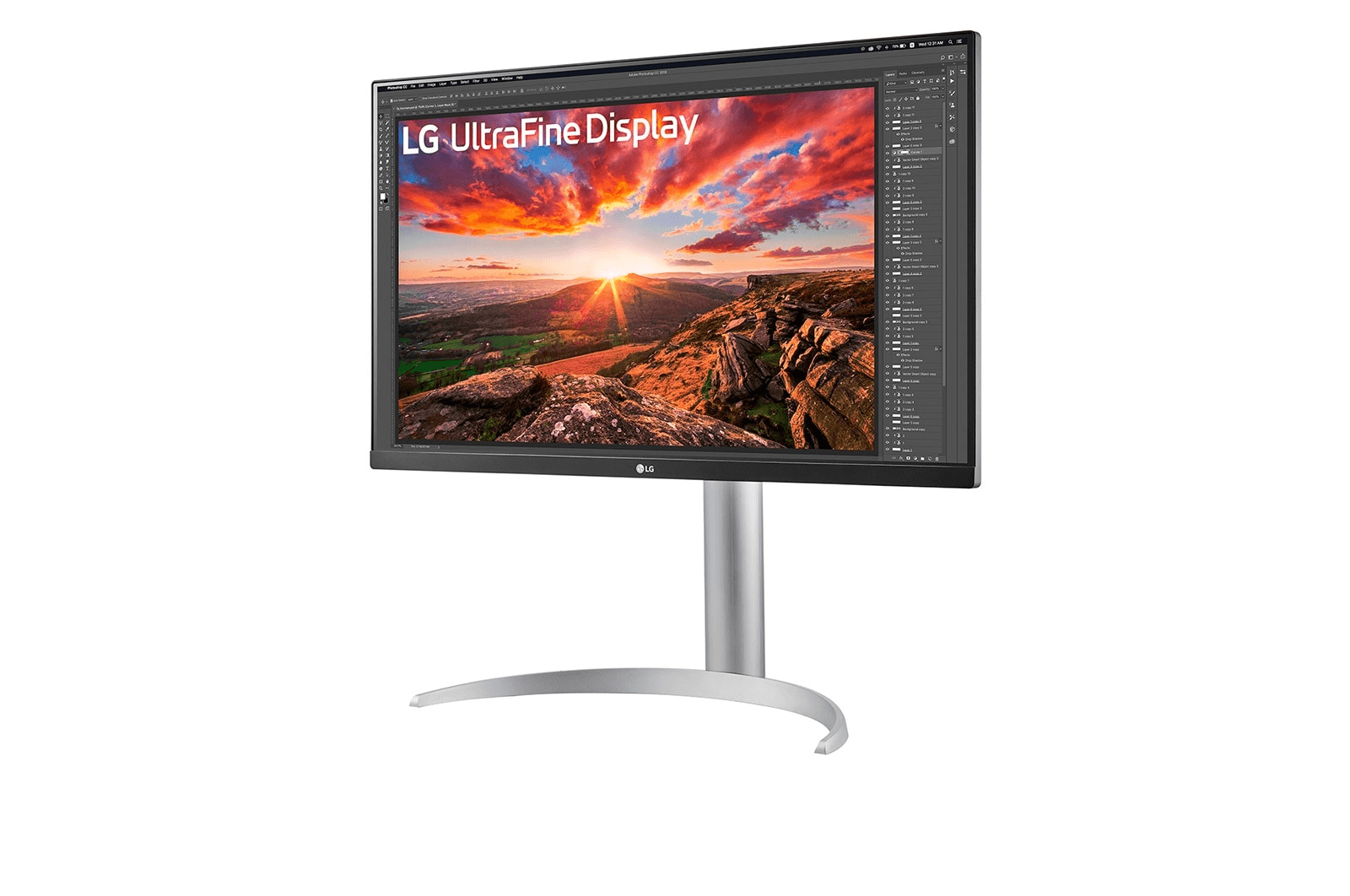LG 27UP850K-W 27-inch UHD 4K IPS Monitor with VESA DisplayHDR™ 400, 3840 x 2160 60Hz, 5ms (GtG at Faster), IPS, DCI-P3 95% (Typ.), Tilt, height and pivot adjustable stand thumbnail 7