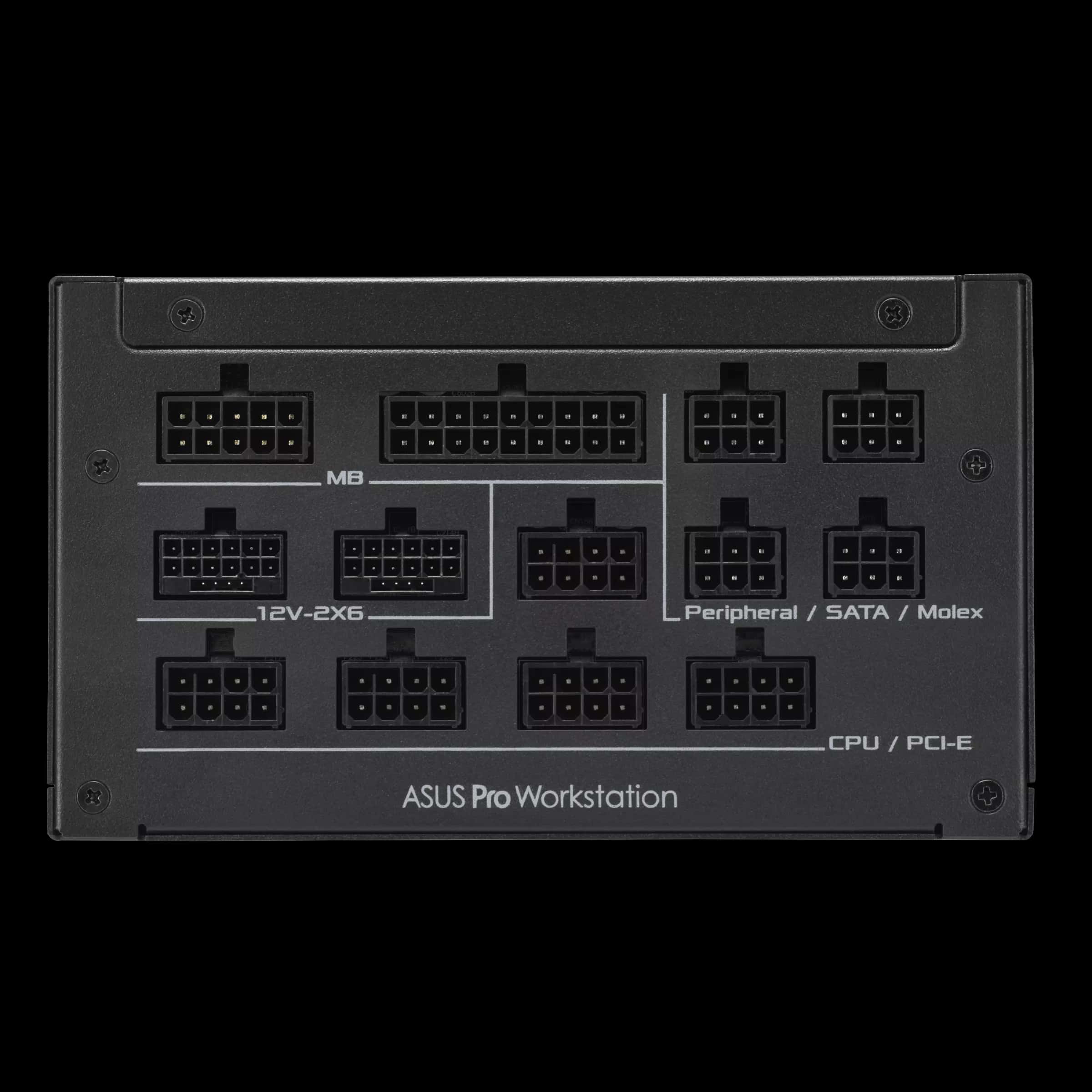 ASUS Pro WS 1600W Platinum Power Supply (PSU), ATX 3.1 Compatible, PCIe 5.1 Ready, Heavy-duty PSU, 80 PLUS Platinum certified, Dual-ball fan bearings | 90YE00Z2-B0NA00 thumbnail 5