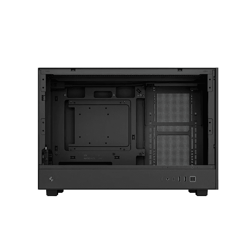 Deepcool CH260 Mini ITX Case, Tempered Glass, Motherboard Support Upto Micro-ATX (Rear Connector), 360mm Radiator Supports, Full Mesh Panel, ATX PS2 Support, Black | R-CH260-BKNGM0-G-1 thumbnail 5
