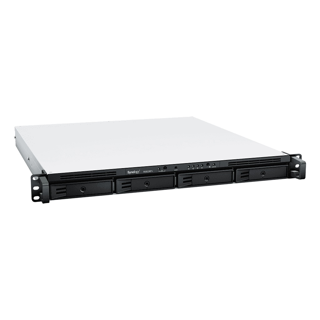 Synology RackStation RS822+ 4-Bay NAS Enclosure, AMD Ryzen V1500B Quad-Core 2.2GHz, 2GB DDR4 RAM, Diskless, 4 x Gigabit ETH, PCIe Gen 3.0, 4 x 3.5/2.5" SATA Drive Bays, Single PSU, Black | RS822+ thumbnail 1