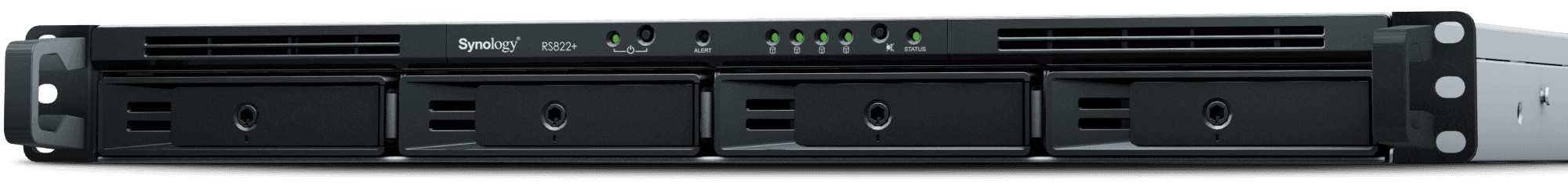 Synology RackStation RS822+ 4-Bay NAS Enclosure, AMD Ryzen V1500B Quad-Core 2.2GHz, 2GB DDR4 RAM, Diskless, 4 x Gigabit ETH, PCIe Gen 3.0, 4 x 3.5/2.5" SATA Drive Bays, Single PSU, Black | RS822+ thumbnail 6