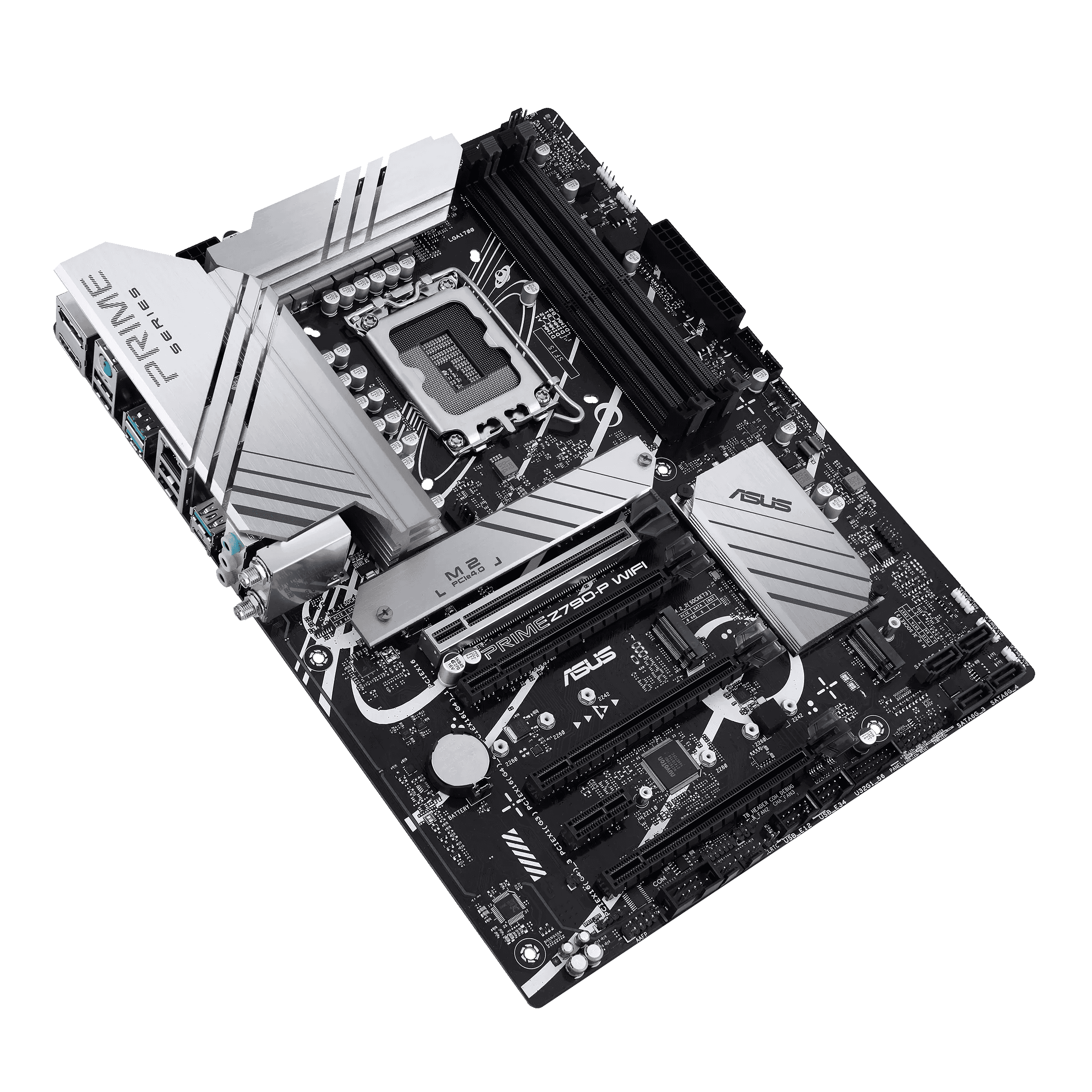 Asus Prime Z790-P WiFi ATX Motherboard, Socket Intel LGA1700, Z790 Chipset, PCIe 5.0, 128GB DDR5 Max Memory, 3x M.2 Slots, WiFi 6, Bluetooth v5.2, 2.5Gb LAN, 14+1 Power Stages | 90MB1CJ0-M0EAY0 thumbnail 8