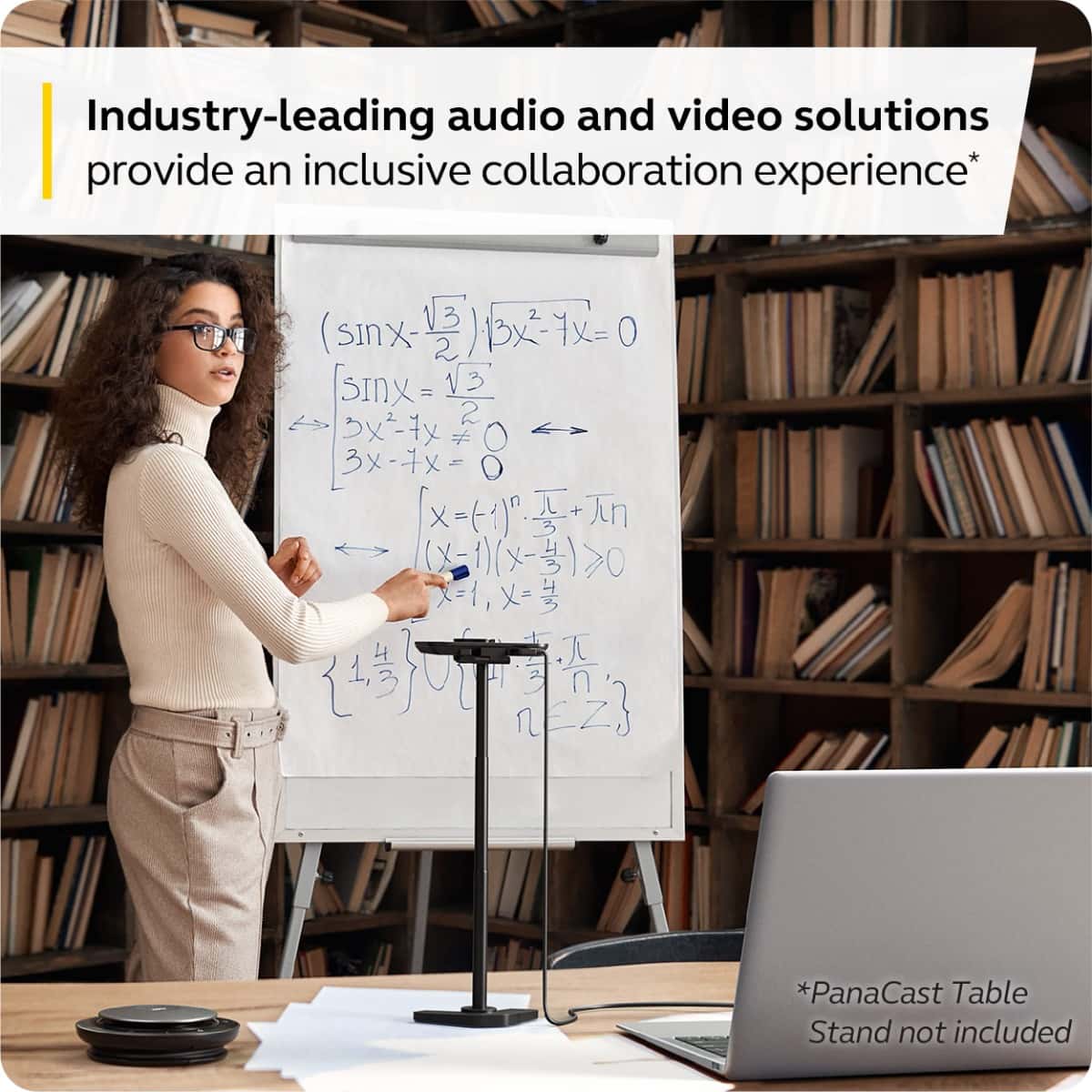 Jabra PanaCast Meet Anywhere+ Video Conference Bundle Conference Room Camera with 180 Panoramic-4K View Jabra Speak 750 Conference Speakerphone, MS Teams Certified, USB Cable, Table Stand, Case.  8403-129 thumbnail 4