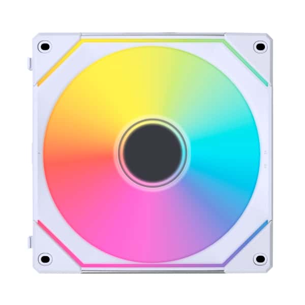 LIAN LI SL-INF 120 White Single Case Fan, 1 ?? 4-PIN PWM + 3-PIN ARGB, Fluid Dynamic Bearing (FDB) | UF-SLIN120-1W WHITE thumbnail 1