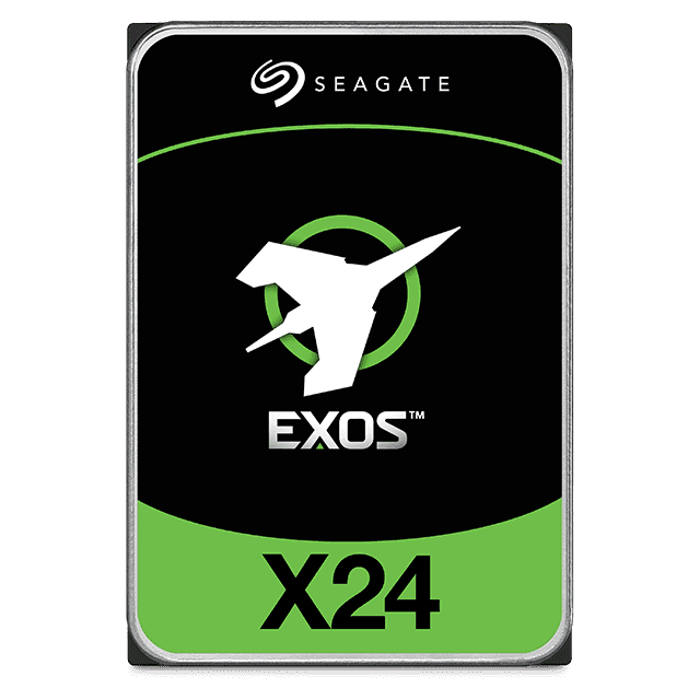 Seagate Exos X24 SATA 24TB EXOS 6Gb/S 3.5" Enterprise Hard Drive, 24TB Capacity, 7200RPM  Spindle Speed, 512MB Cache, 2,500,000 Hours MTBF| ST24000NM002H thumbnail 2