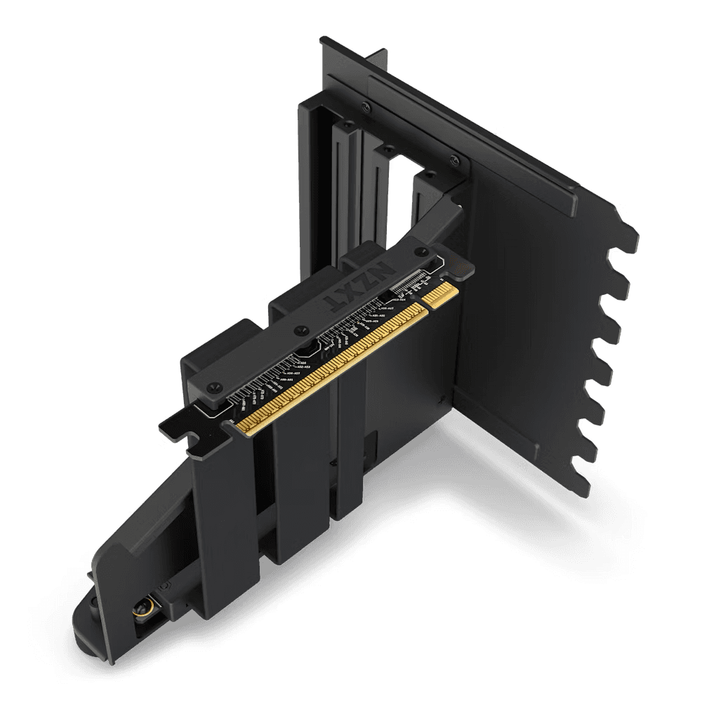 NZXT Vertical GPU Mounting Kit, Steel GPU Bracket & 175 mm PCIe Gen 4 Riser Cable, Fits perfectly with NZXT H5, H7 and H9 Series | AB-RH175-B1 thumbnail 2