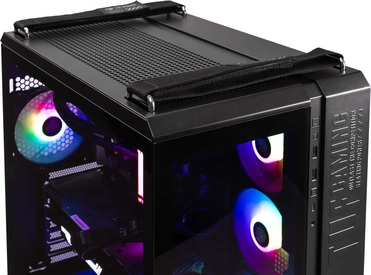 Asus Powered 50 series Gaming PC - Amd Ryzen 7 9800X3D, TUF RTX 5090 32GB, 64GB (2*32) DDR 6000MHz RAM, 8TB Gen4 SSD, 1200W PSU. thumbnail 4