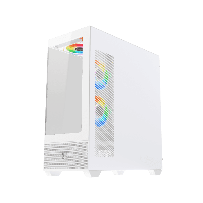 Xigmatek Alphard Arctic E-ATX ARGB Case, Tempered Glass, 9x Fans Supports, MoBo Upto E-ATX, GPU Upto 410mm, Cooler Upto 360mm, White | EN43802 thumbnail 1