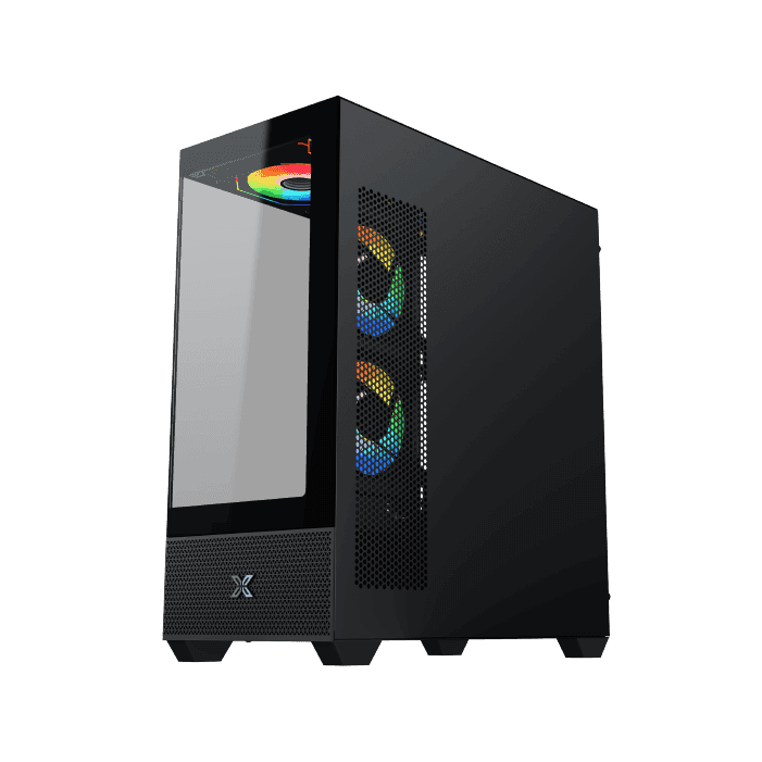 Xigmatek Alphard E-ATX ARGB Case, Tempered Glass, 9x Fans Supports, MoBo Upto E-ATX, GPU Upto 410mm, Cooler Upto 360mm, Black | EN43802 thumbnail 10