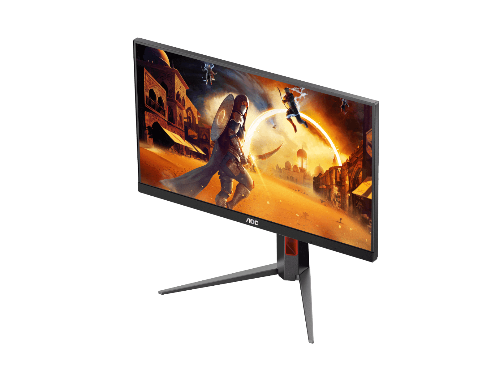 AOC Q27G4 27" QHD Fast IPS 2K Gaming Monitor, 2560 ?? 1440 (QHD) Fast IPS, Adaptive-Sync Technology, 180Hz Refersh Rate, 0.5ms Response Time, DisplayHDR 400, 1.07Billion Colors with Delta E 2, HDMI / DisplayPort, Red & Black | Q27G4 thumbnail 7