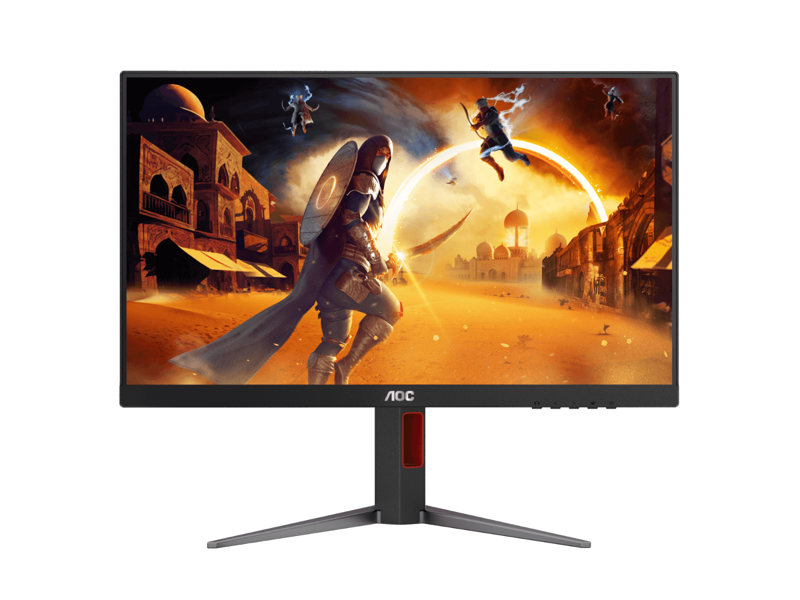 AOC Q27G4 27" QHD Fast IPS 2K Gaming Monitor, 2560 ?? 1440 (QHD) Fast IPS, Adaptive-Sync Technology, 180Hz Refersh Rate, 0.5ms Response Time, DisplayHDR 400, 1.07Billion Colors with Delta E 2, HDMI / DisplayPort, Red & Black | Q27G4 thumbnail 1
