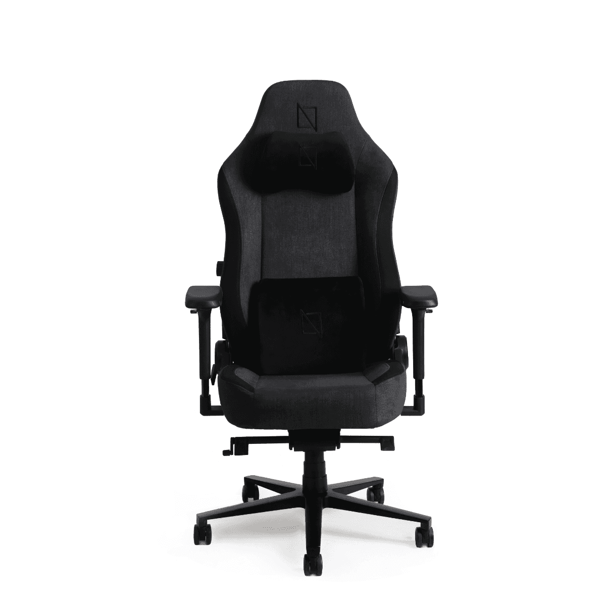 NAVO APEX Premium Ergonomic Soft Fabric Gaming Chair, Memory Foam Pillows, Magnetic Headrest & Integrated Lumbar Support | Carbon Black thumbnail 1