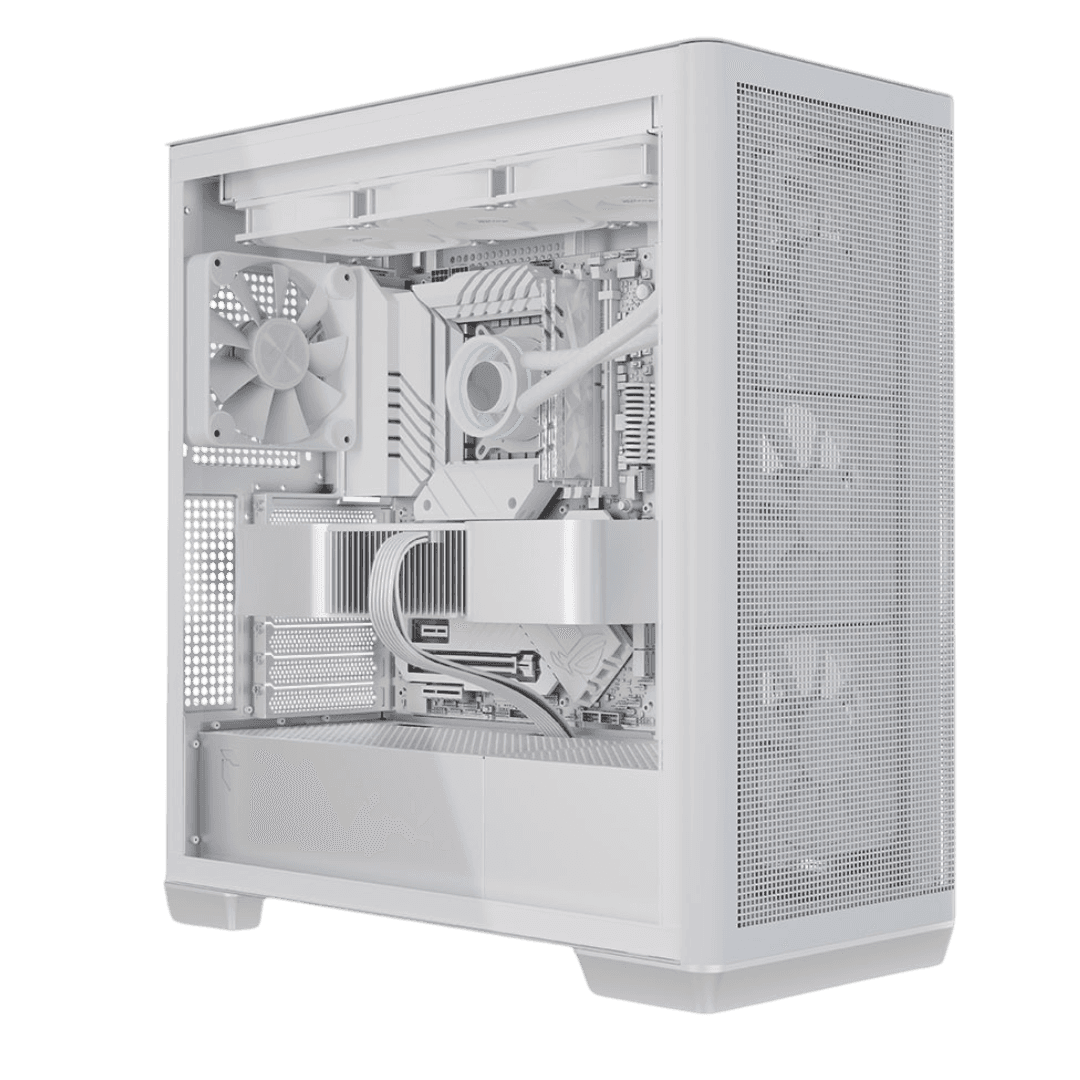 AMD 9800X3D x 5070 White Gaming PC,  AMD 9800X3D, 5070 EAGLE OC Edition ICE 12GB, 32GB (2x16GB) 6400MTs, 2TB NVMe, AIO LCD Cooler, 850W thumbnail 1