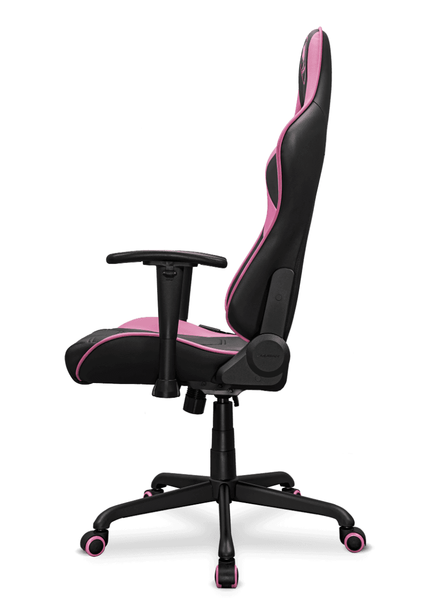 COUGAR Armor Elite Gaming Chair, Premium PVC Leather, 2D Armrest, Piston Height Adjustment, Class 4 Gas Lift, 160 Degree Recline, Max Loading 120kg, Royal, Black & Pink | 3MELIPNB.0001 thumbnail 3
