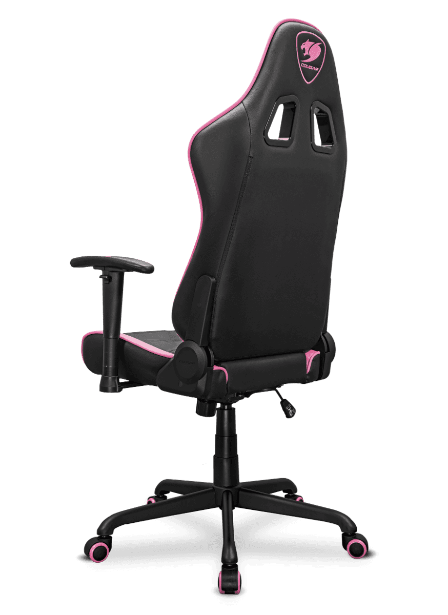 COUGAR Armor Elite Gaming Chair, Premium PVC Leather, 2D Armrest, Piston Height Adjustment, Class 4 Gas Lift, 160 Degree Recline, Max Loading 120kg, Royal, Black & Pink | 3MELIPNB.0001 thumbnail 4