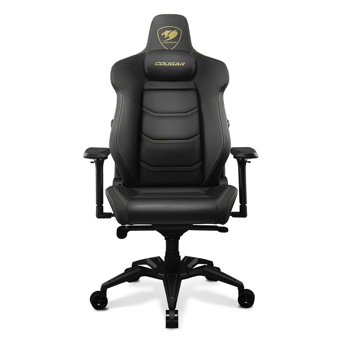 COUGAR ARMOR EVO Royal Gaming Chair, Magnetic neck pillow memory foam, Breathable PVC leather, Full steel frame for sturdy support, 4D adjustable armrest, 5-star base and extra-size wheels, Support up to 160kg, Black | 3MEVOGLB.0001 thumbnail 2