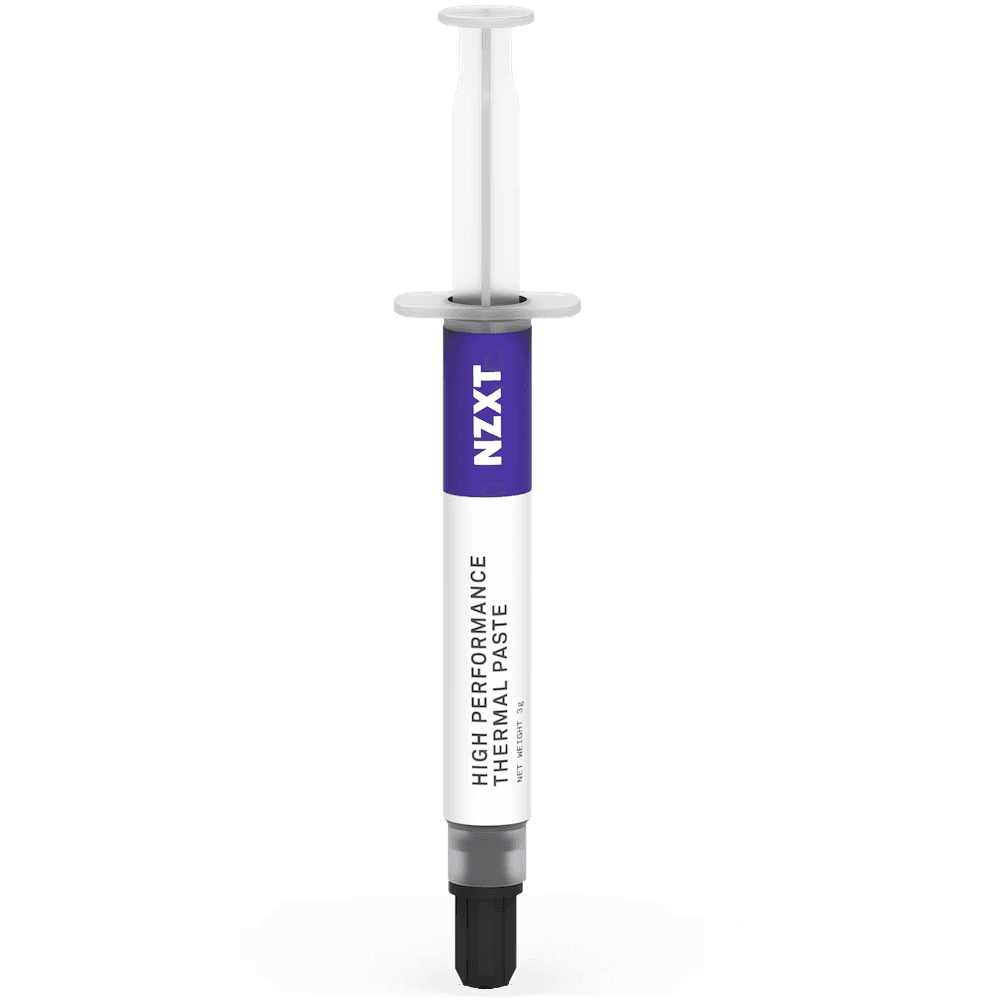 NZXT High-performance Thermal Paste (3g), Excellent thermal conductivity performance, Non-electrically conductive and non-curing which prevents short-circuiting, Easy to apply and clean, Versatile uses (CPU, GPU) Long life span | BA-TP003-01 thumbnail 1