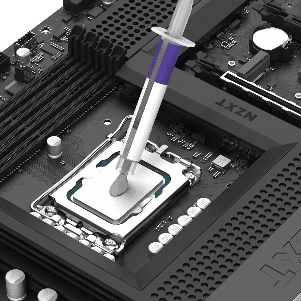 NZXT High-performance Thermal Paste (3g), Excellent thermal conductivity performance, Non-electrically conductive and non-curing which prevents short-circuiting, Easy to apply and clean, Versatile uses (CPU, GPU) Long life span | BA-TP003-01 thumbnail 4