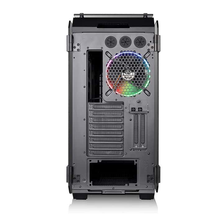 Thermaltake View 71 Tempered Glass RGB Edition E-ATX Case, 5mm Tempered Glass x 4 (Left & Right & Front & Top), 4x Pre Installed Fans, USB 3.0 x 2, USB 2.0 x 2, HD Audio x 1, 8+2 Expansion Slots, USB 3.0 x 2, USB 2.0 x 2, HD Audio x 1 | CA-117-00F1WN-00 thumbnail 3