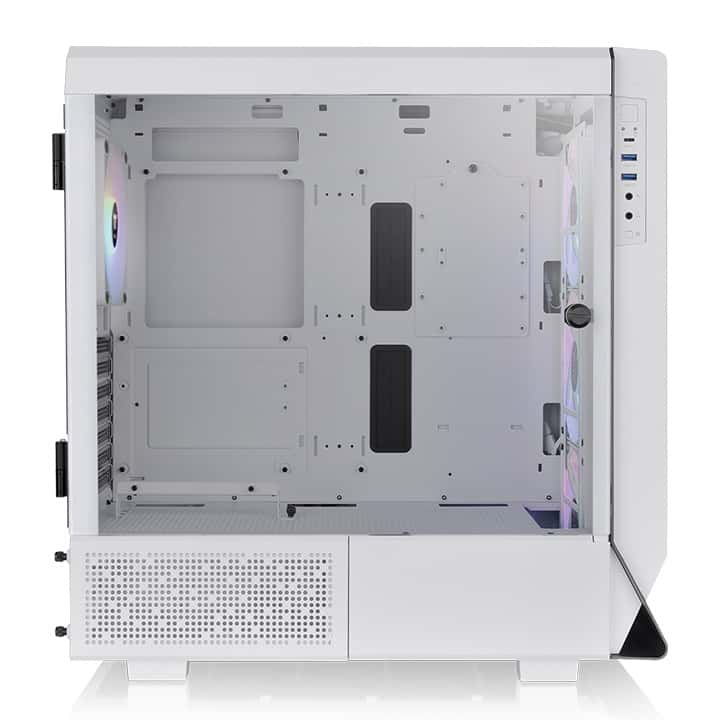 Thermaltake Ceres 500 TG ARGB Snow Mid Tower Gaming Case, 3mm Tempered Glass x 1, USB 3.2 (Gen 2) Type-C x 1, USB 3.0 x 2, HD Audio x 1, Snow White | CA-1X5-00M6WN-00 thumbnail 2