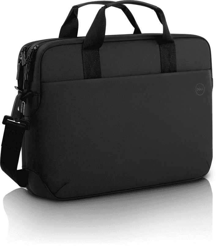 Dell EcoLoop Pro Briefcase 15, 840D fabric, 4.3 in x 11.4 in, Fits most Dell screen sizes up to 15.6",  100% recycled ocean-bound plastic, Weather-resistant, adjustable shoulder strap, luggage pass through, reflective accent thumbnail 8