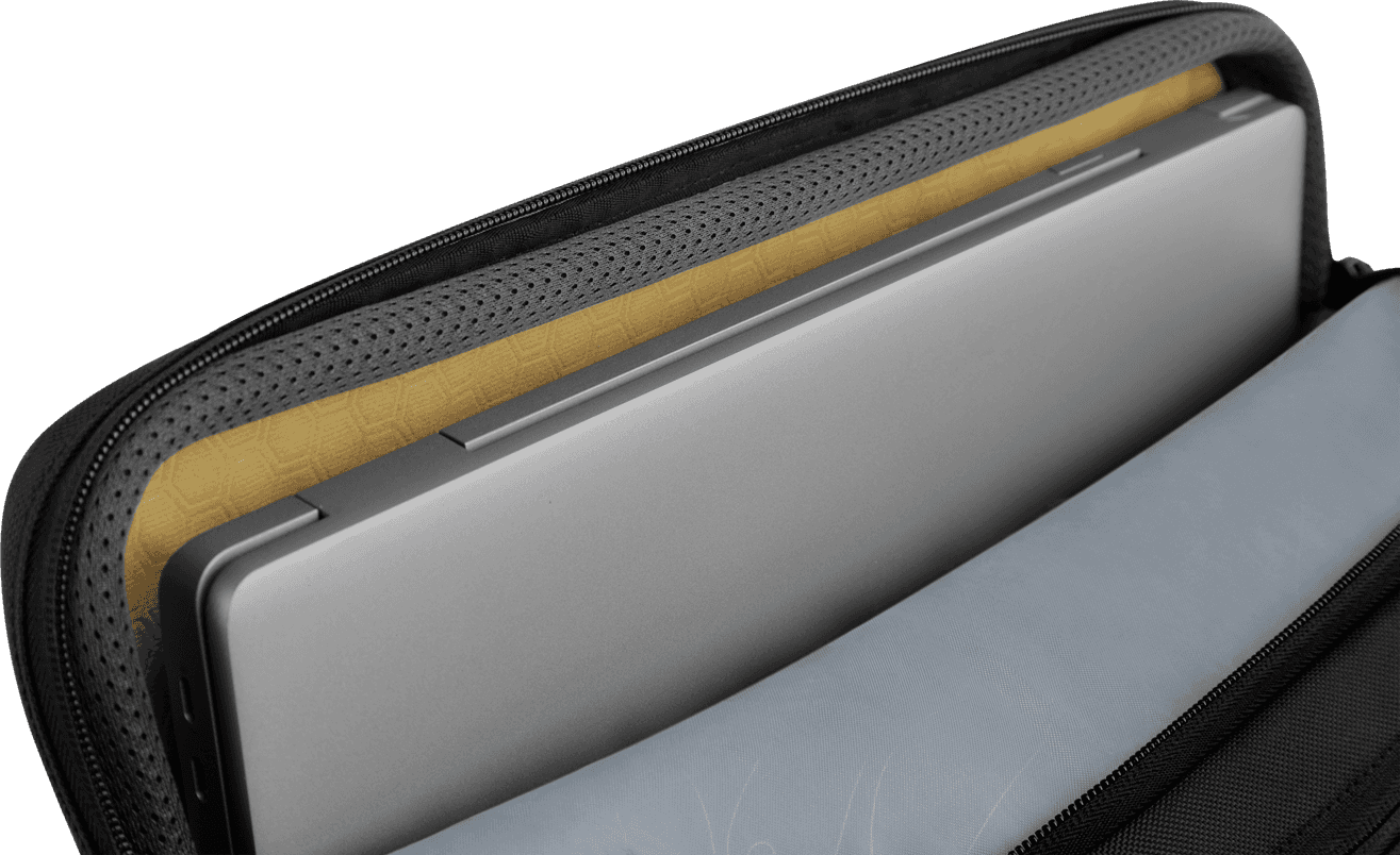 Dell EcoLoop Pro Briefcase 15, 840D fabric, 4.3 in x 11.4 in, Fits most Dell screen sizes up to 15.6",  100% recycled ocean-bound plastic, Weather-resistant, adjustable shoulder strap, luggage pass through, reflective accent thumbnail 2