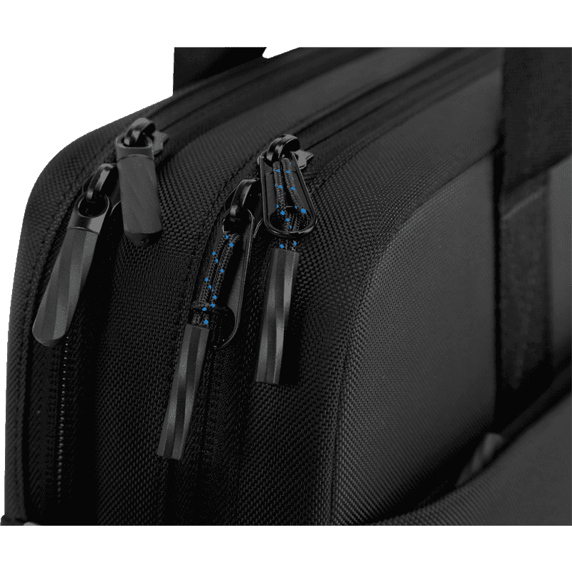 Dell EcoLoop Pro Briefcase 15, 840D fabric, 4.3 in x 11.4 in, Fits most Dell screen sizes up to 15.6",  100% recycled ocean-bound plastic, Weather-resistant, adjustable shoulder strap, luggage pass through, reflective accent thumbnail 5