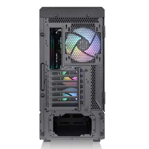 Thermaltake Ceres 500 TG ARGB Mid Tower ATX Case, 4x Pre-installed CT140 ARGB Fans, up to a 420mm Radiator, Mobo Upto (E-ATX), Black | CA-1X5-00M1WN-00 thumbnail 4