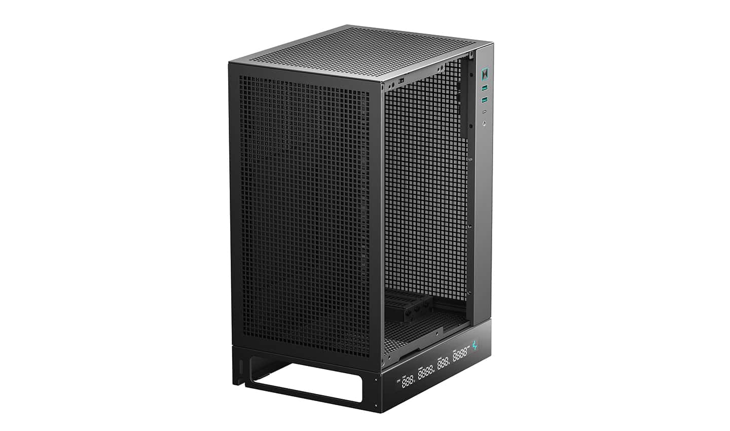 Deepcool CH170 DIGITAL Vertical M-ITX Case, With Screen, Full Mesh panel, Supports Upto Mini-ITX Motherboard, 305mm GPU, 240mm Cooler, ATX PSU, Black | R-CH170-BKNPI0D-G-1 thumbnail 11