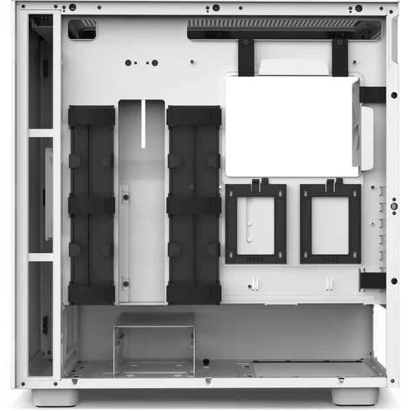 NZXT H7 Base Edition ATX Mid Tower Case, 3 x 120mm Top Fan Support, Up To 360mm Radiator Support, 7 PCI Expansion Slots, 2.5'' / 3.5'' Drive Bays, Tempered Glass Material, White | CM-H71BW-01 thumbnail 6