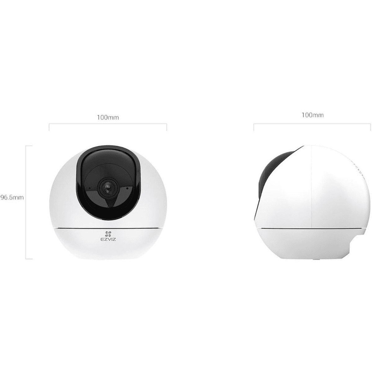 EZVIZ H6 3K Smart Home Wi-Fi Camera, Panoramic View, Color Vision with Starlight Lens, AI-Powered Human & Pet Shape Detection, Waving-Hand Recognition & Control, Auto-Zoom Tracking, Loud Noise Detection, Two-Way Calling, Privacy Shutter thumbnail 1