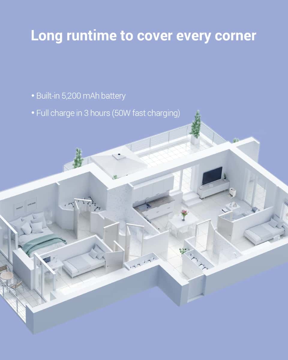 EZVIZ RS20 Pro  Robot Vacuum & Mop Combo, Hot water cleaning & hot air drying, Auto dust emptying, Carpet detection, Consistent mopping pressure | CS-RS20-PRO-PGA2 thumbnail 1