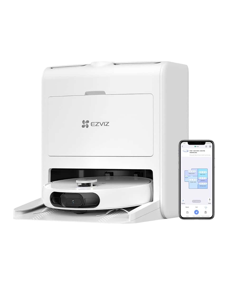 EZVIZ RS20 Pro  Robot Vacuum & Mop Combo, Hot water cleaning & hot air drying, Auto dust emptying, Carpet detection, Consistent mopping pressure | CS-RS20-PRO-PGA2 thumbnail 2