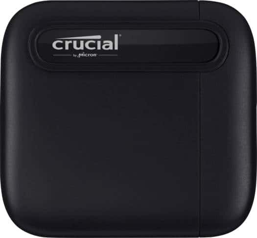 Crucial X6 2TB Portable External SSD, Up to 540MB/s Sequential Read, USB 3.2 Gen-2 (10Gb/s) Interface, Black | CT2000X6SSD9 thumbnail 1