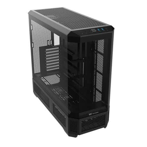 Thermaltake View 600 TG Black Full Tower E-ATX case, up to ten 120/140mm fans & 360mm/420mm radiators, built-in GPU bracket, Compatible Hidden-connector Motherboards | CA-11H-00F1WN-00 thumbnail 3