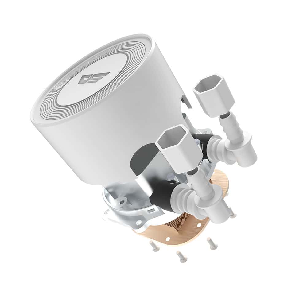 Dark Flash Twister DX240 Liquid CPU Cooler White, Luxury Modern AIO Water Cooler, Rifle Bearing thumbnail 10