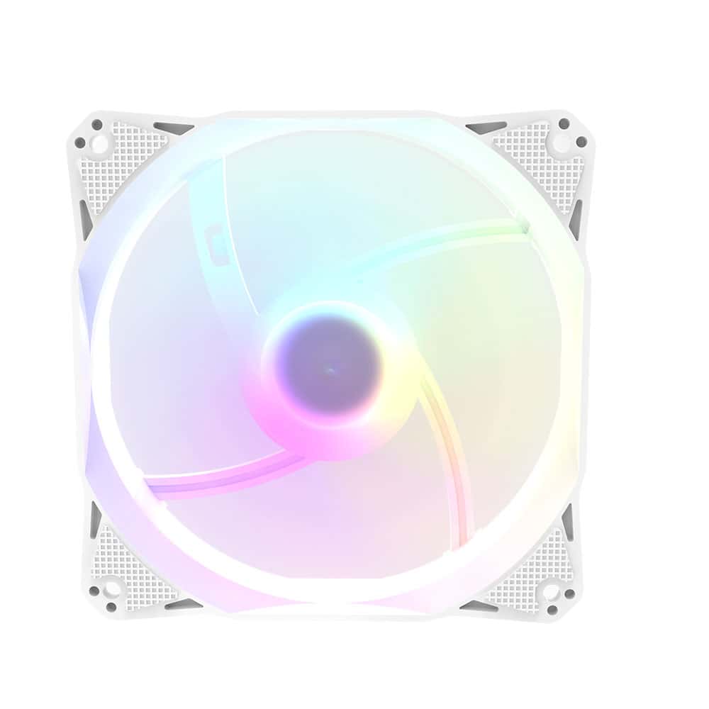 Dark Flash Twister DX240 Liquid CPU Cooler White, Luxury Modern AIO Water Cooler, Rifle Bearing thumbnail 6