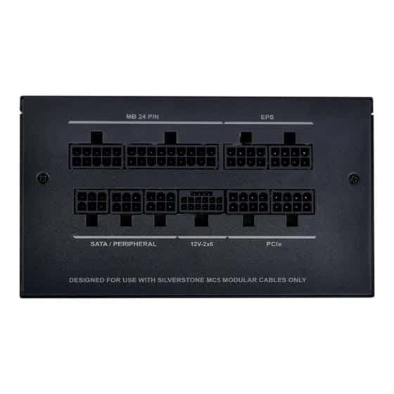 SILVERSTONE DA750R BLACK 80PLUS GOLD 750W ATX 3.0,PCIE 5.0 FULLY MODULAR POWERSUPPLY  | SST-DA750R-GMA thumbnail 2