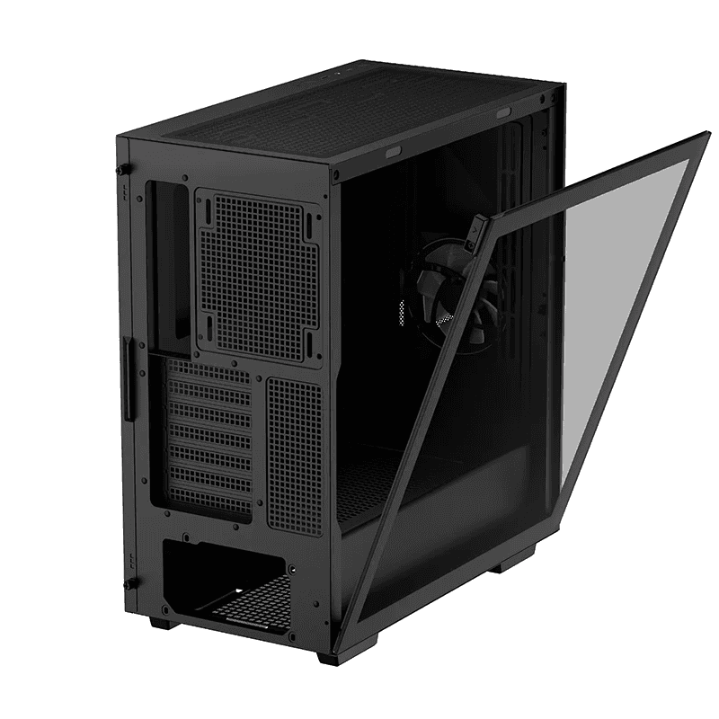 DeepCool CYCLOPS Mid-tower Case, ABS+SPCC+Tempered Glass, 5x Drive Bays, 7x Expansion Slots, 1x Pre-Installed Fans, Motherboard Support Up to E-ATX | R-BKAAE1-C-1 thumbnail 2