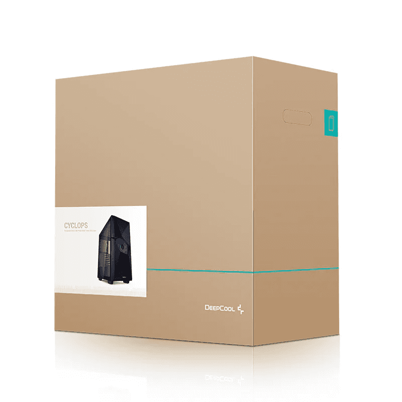 DeepCool CYCLOPS Mid-tower Case, ABS+SPCC+Tempered Glass, 5x Drive Bays, 7x Expansion Slots, 1x Pre-Installed Fans, Motherboard Support Up to E-ATX | R-BKAAE1-C-1 thumbnail 6