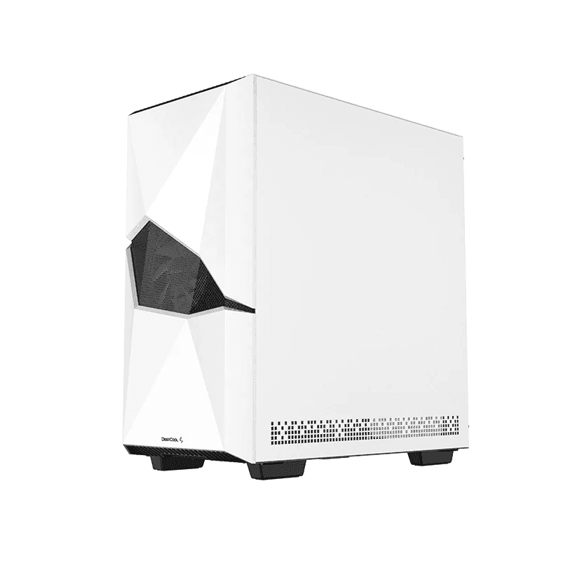 DeepCool CYCLOPS Mid-Tower Case, ABS+SPCC+Tempered Glass, 5x Drive Bays, 7x Expansion Slots, 1x Pre-Installed Fans, Motherboard Support Up To E-ATX, White | WHAAE1-C-1 thumbnail 3