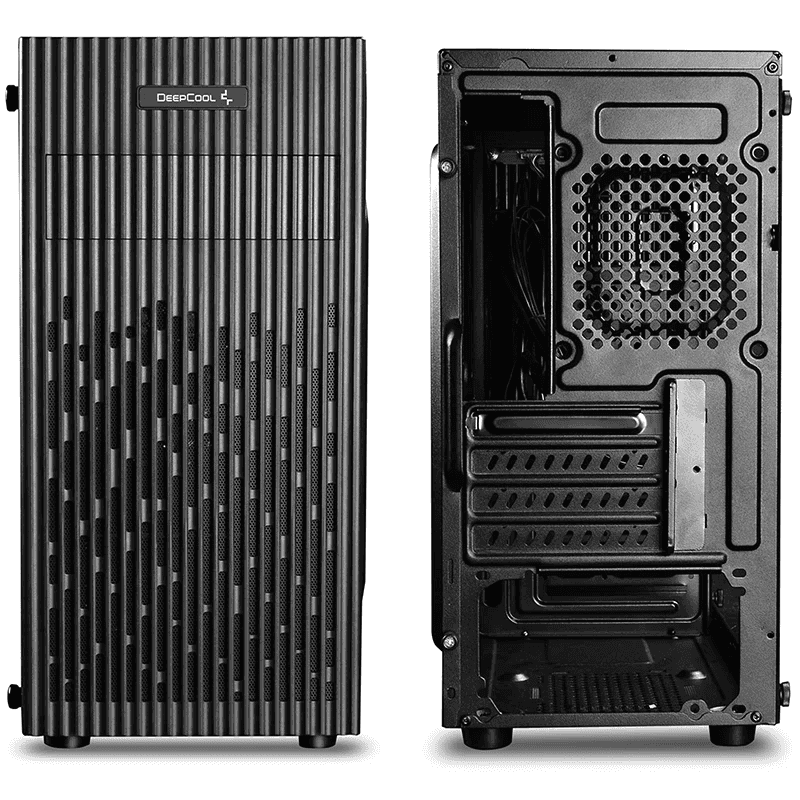 DeepCool Matrexx 30 small-sized M-ATX computer case, 2x Pre Installed Fans, 5x Drive Bays, 4x Expansion Slots, Micro ATX/Mini-ITX Motherboards Supports, Black | DP-MATX-MATREXX30 thumbnail 5